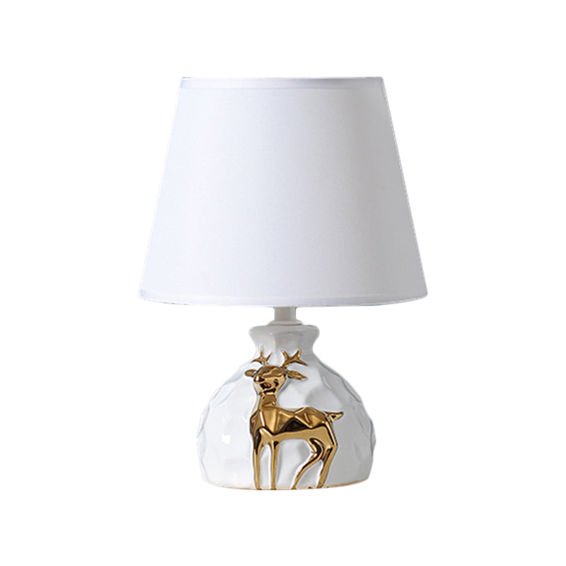 FawnLume | Deer Vase Table Lamp With Flared Base
