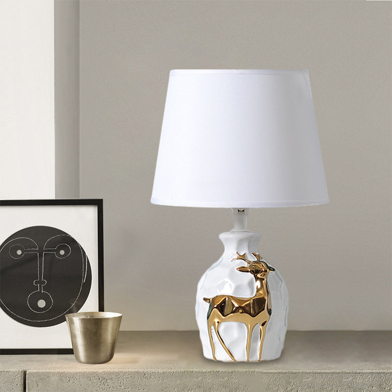 FawnLume | Deer Vase Table Lamp With Flared Base