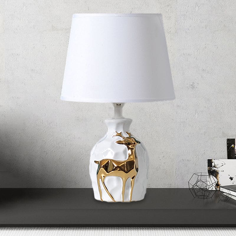 FawnLume | Deer Vase Table Lamp With Flared Base