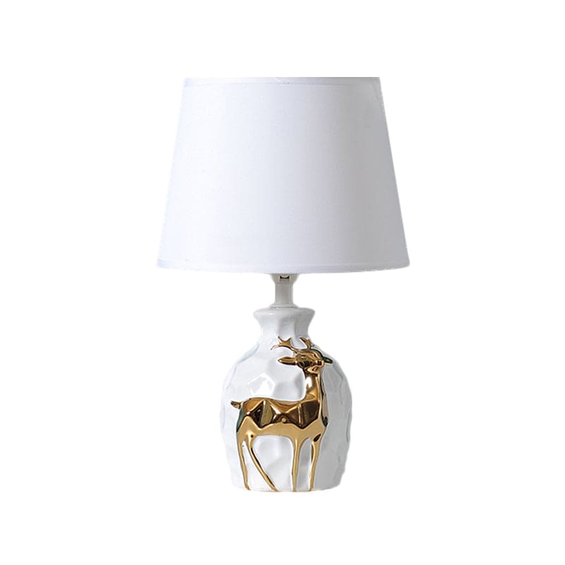 FawnLume | Deer Vase Table Lamp With Flared Base
