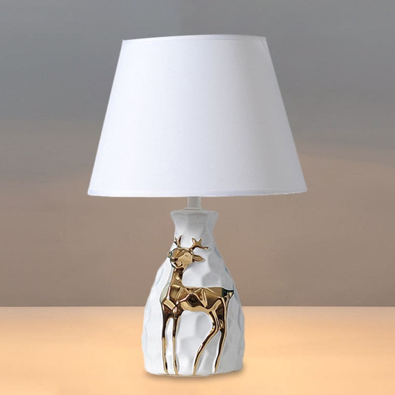 FawnLume | Deer Vase Table Lamp With Flared Base