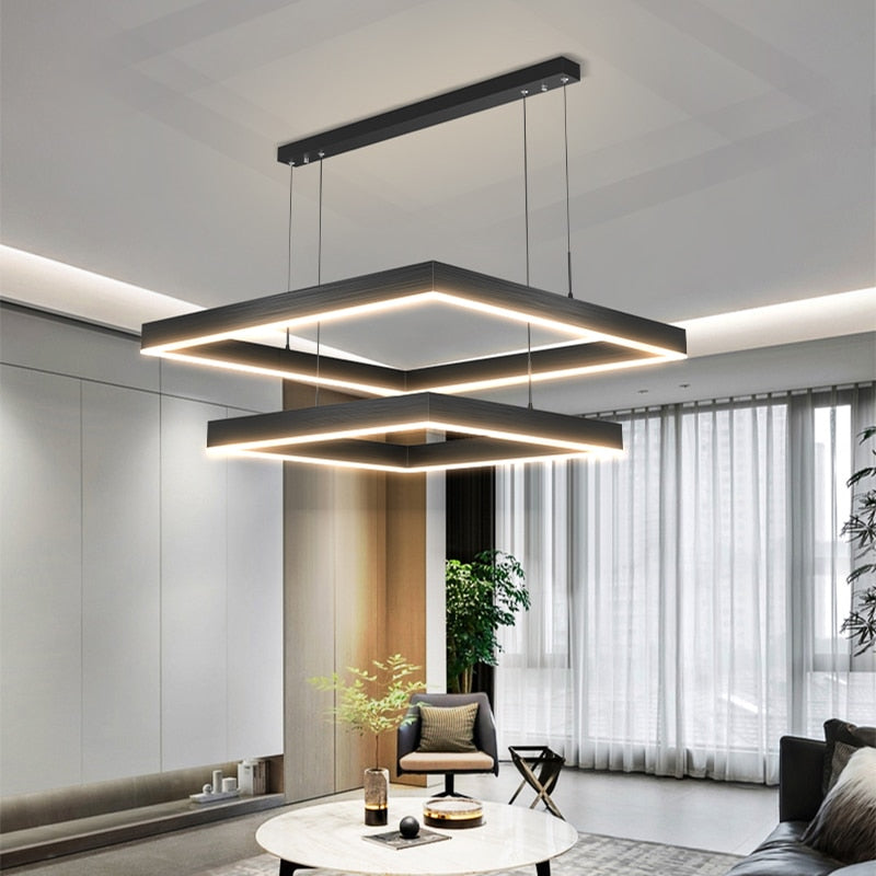 Liora | Square LED Chandelier