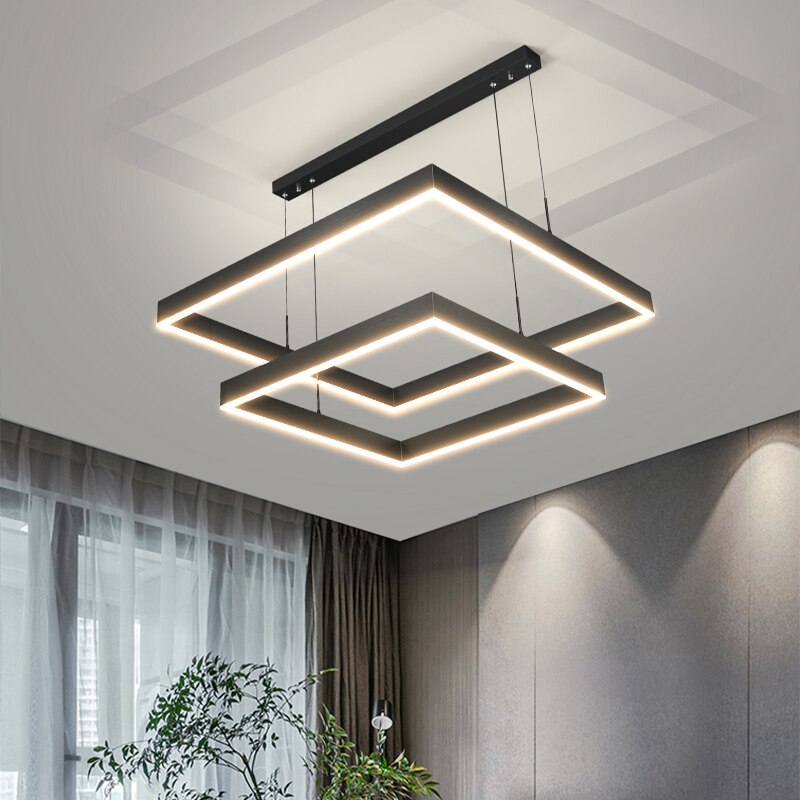 Liora | Square LED Chandelier
