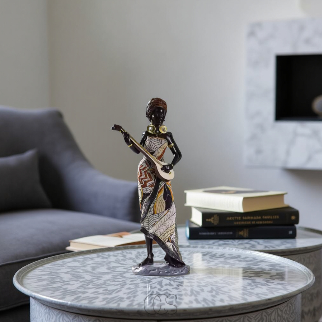 Lereks - African Musicians Statue Set - Decorative Sculptures