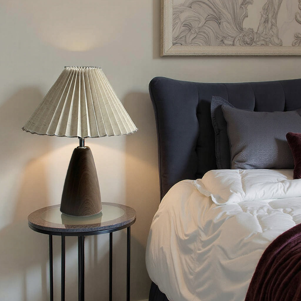 Lereks - Beza linen table lamp
