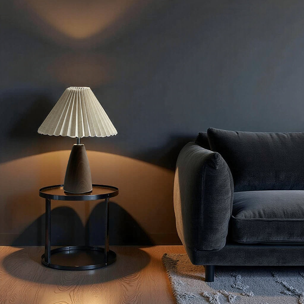 Lereks - Beza linen table lamp