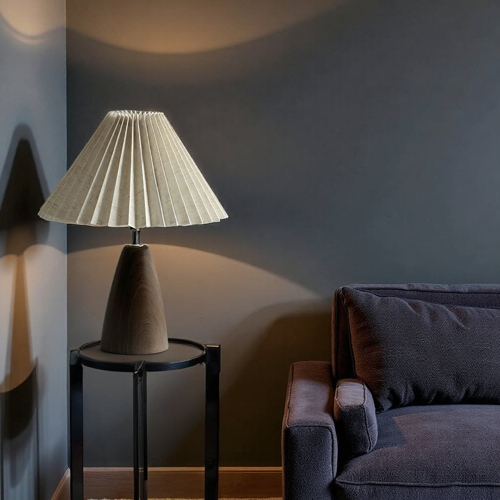 Lereks - Beza linen table lamp