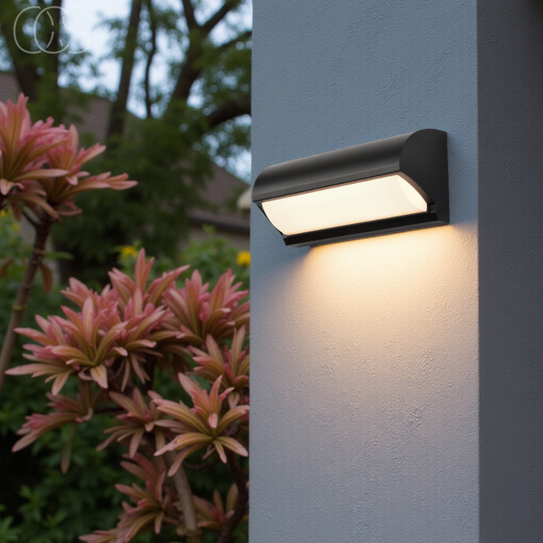 Lereks - Black LED Outdoor Wall Light
