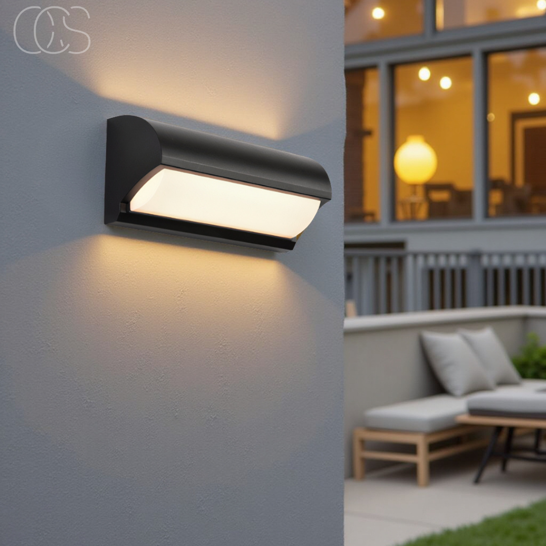 Lereks - Black LED Outdoor Wall Light