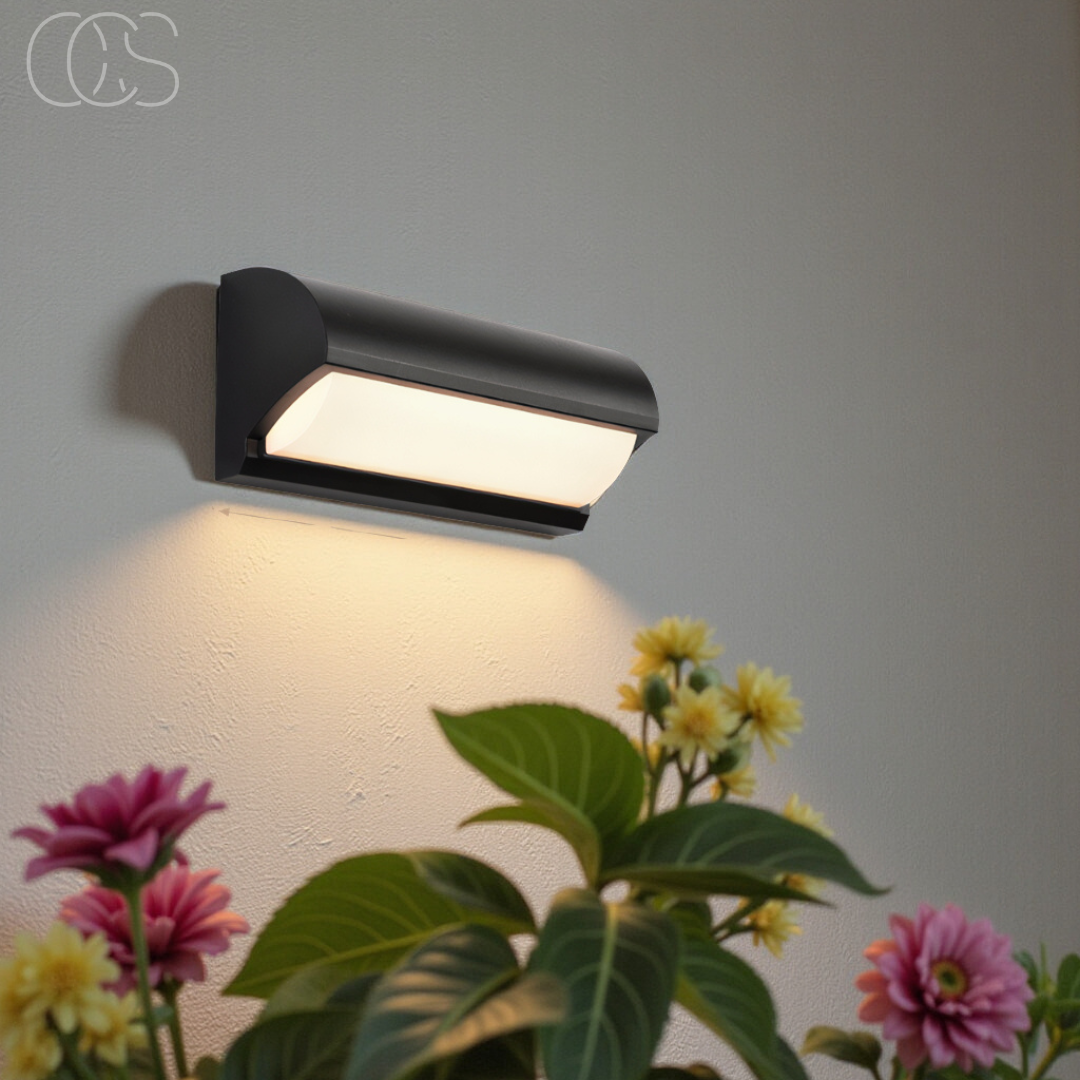 Lereks - Black LED Outdoor Wall Light