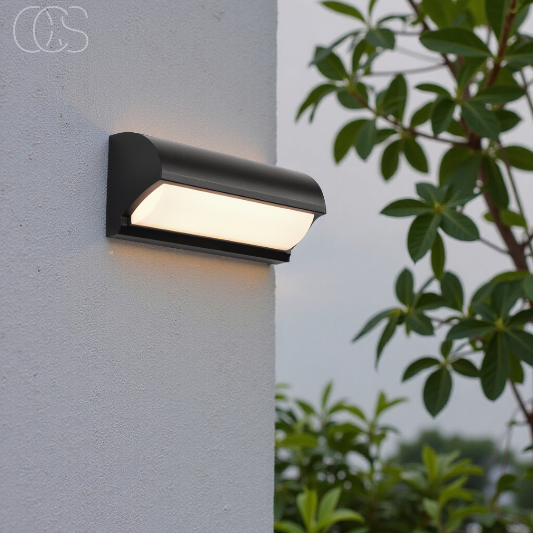 Lereks - Black LED Outdoor Wall Light