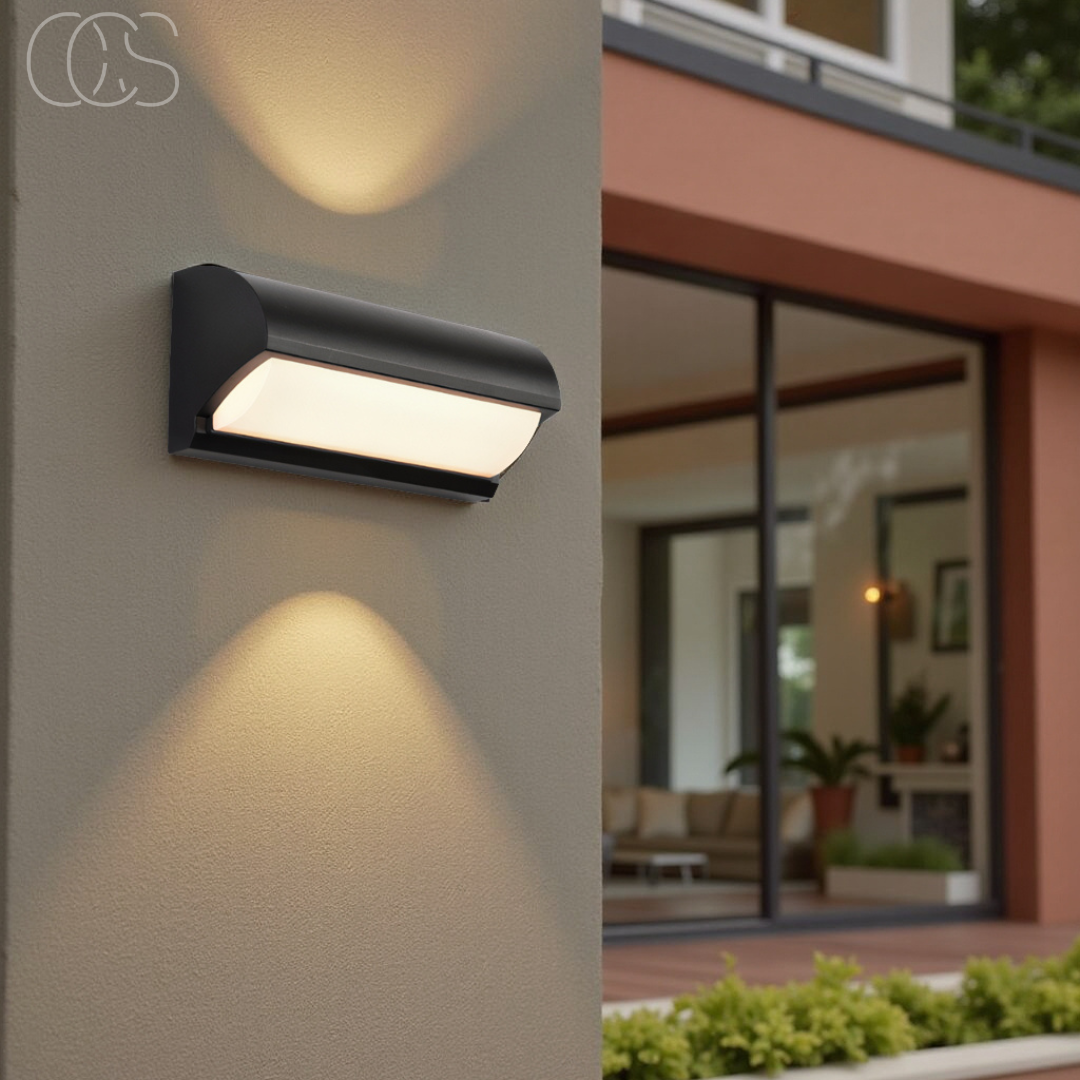 Lereks - Black LED Outdoor Wall Light