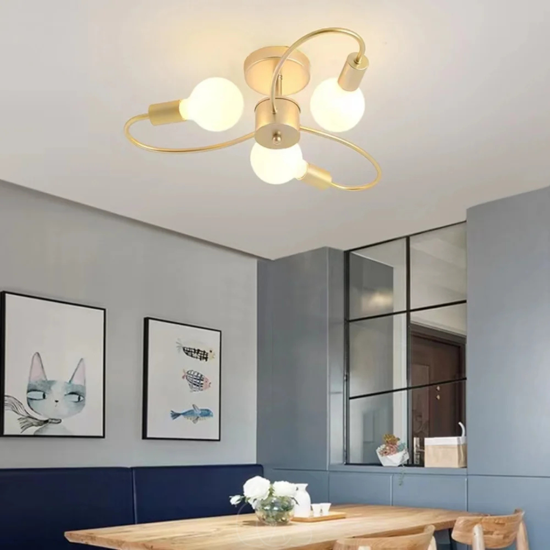 Lereks - Ceiling Lamp with 3 Braided Balls – Modern Design