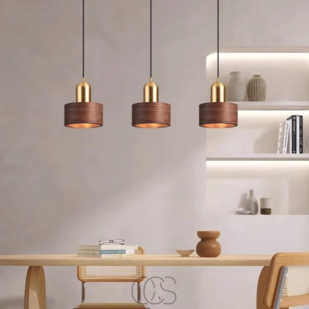 Lereks - Design pendant lamp with gold accent