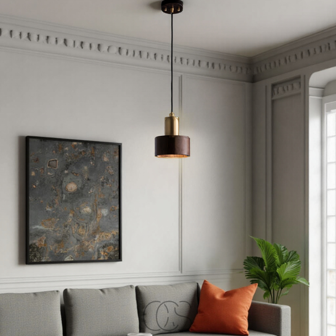 Lereks - Design pendant lamp with gold accent