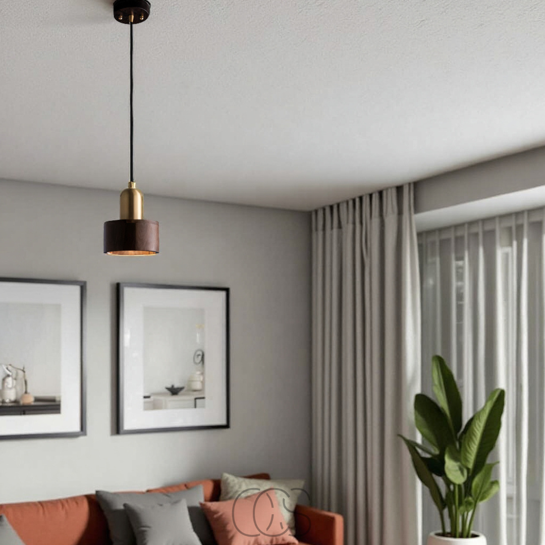 Lereks - Design pendant lamp with gold accent