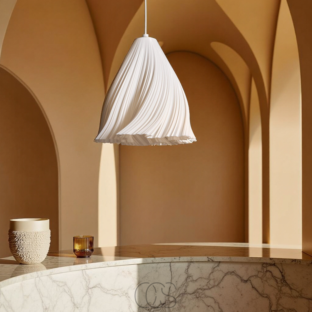Lereks - Fanning Stoff Deckenlampe - Moderne Textilien