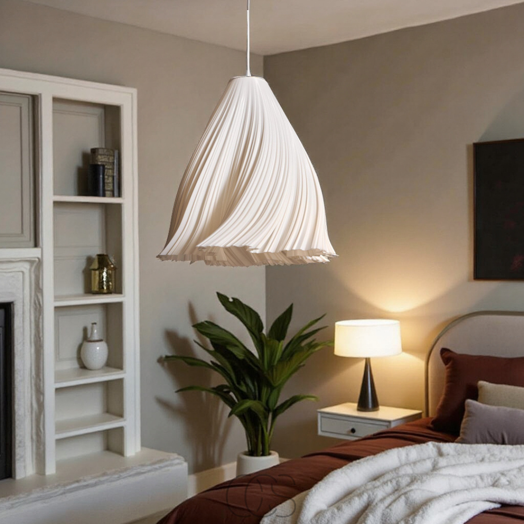 Lereks - Lampada da soffitto in tessuto a ventaglio - Tessuti moderni