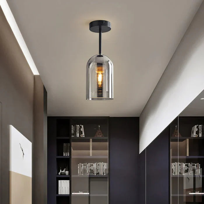 Lereks - Glas Vintage LED-Deckenlampe