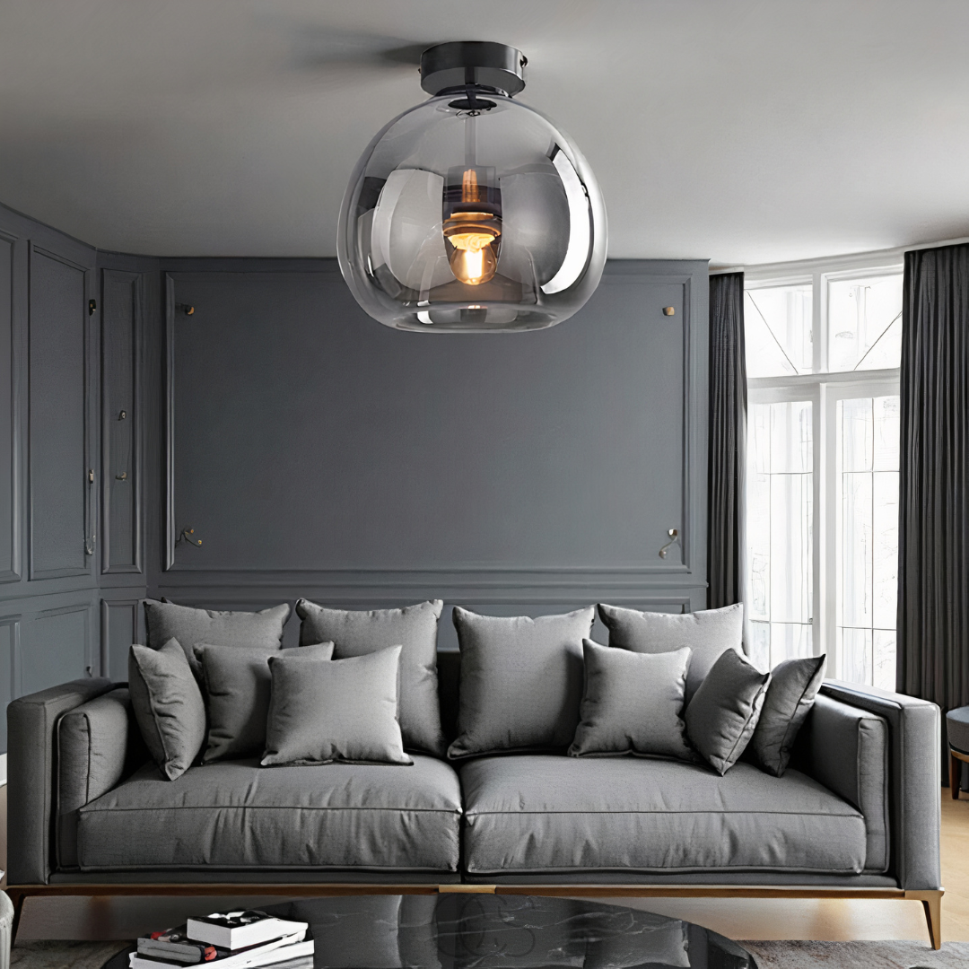 Lereks - LED-Glas-Deckenlampe - Modern