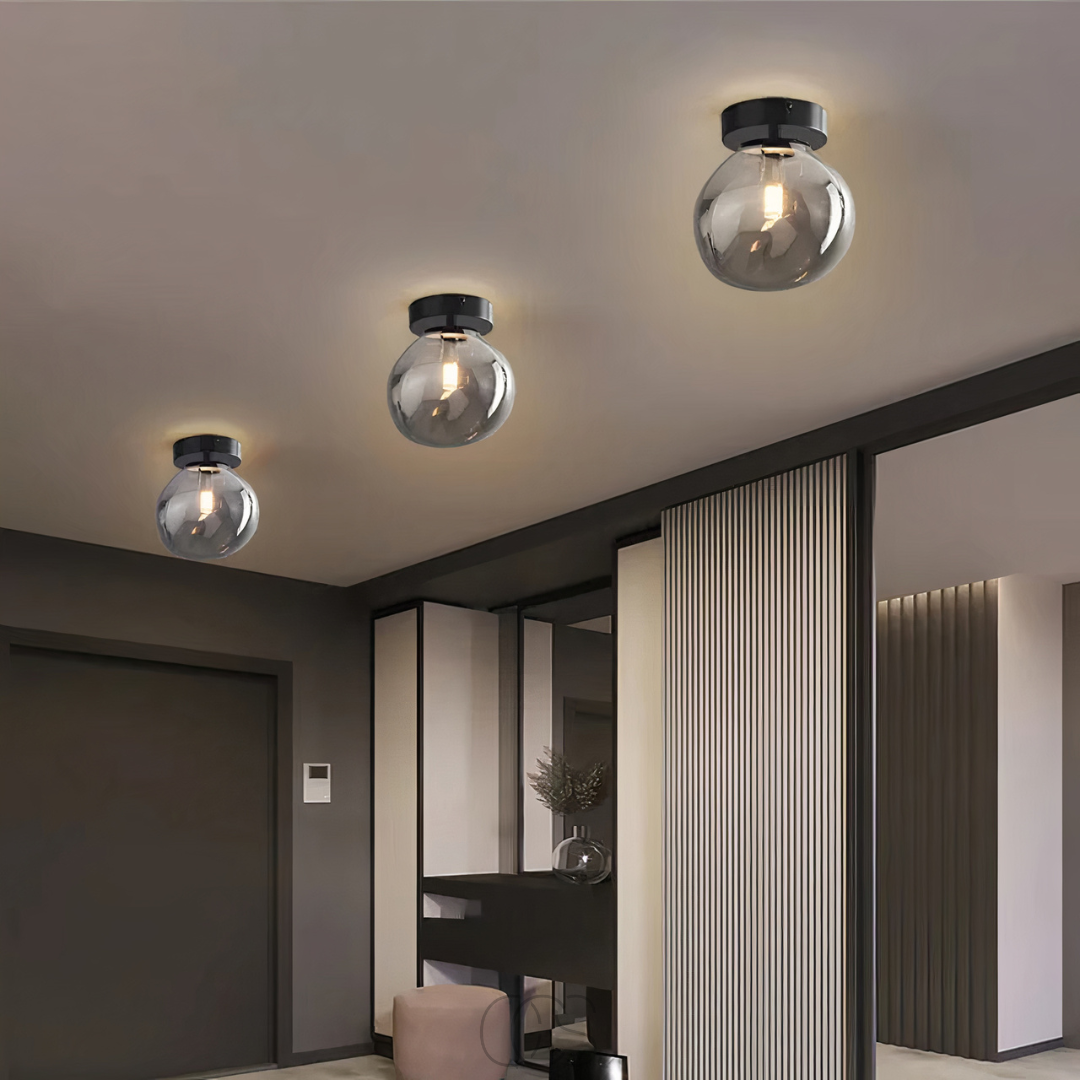 Lereks - LED-Glas-Deckenlampe - Modern