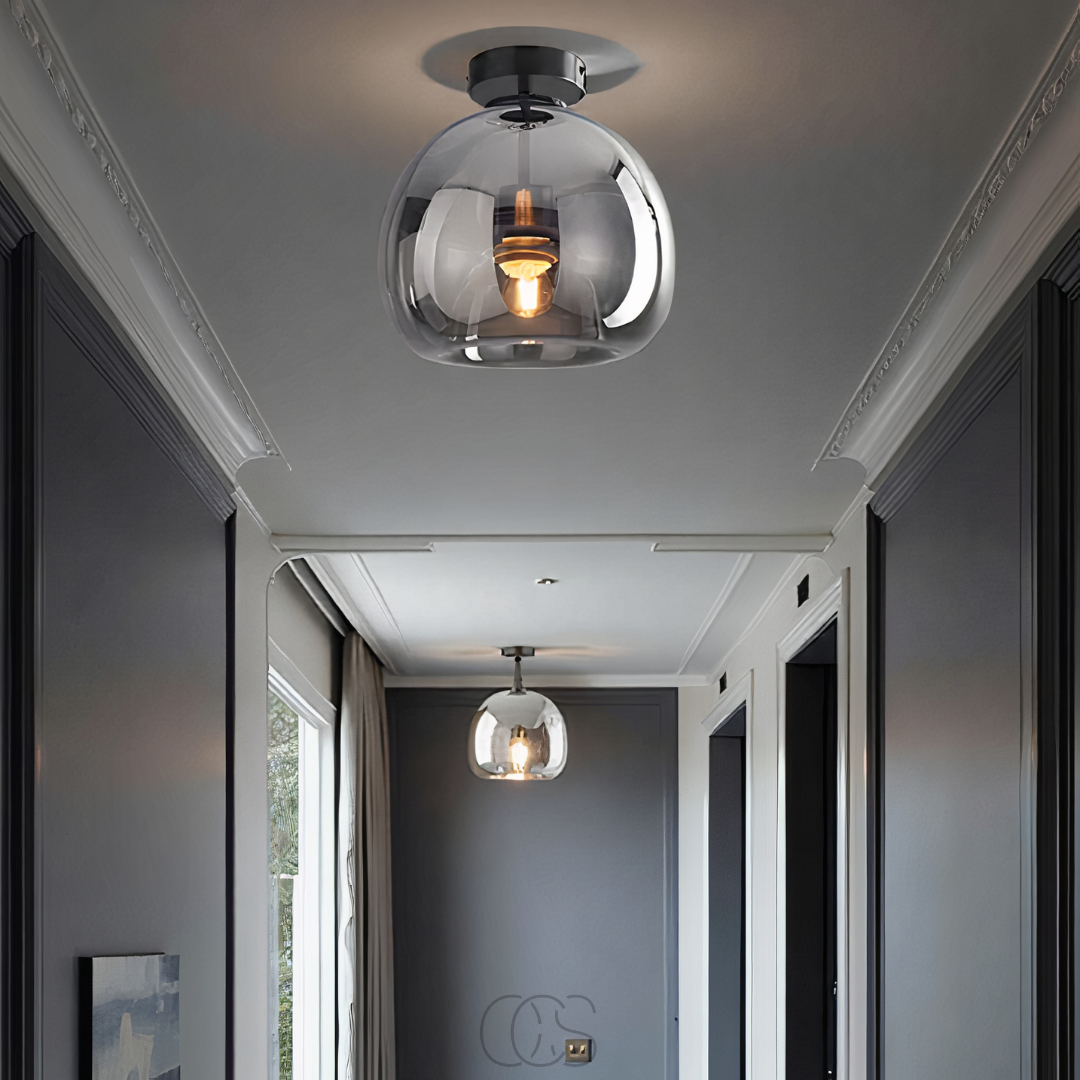 Lereks - LED-Glas-Deckenlampe - Modern