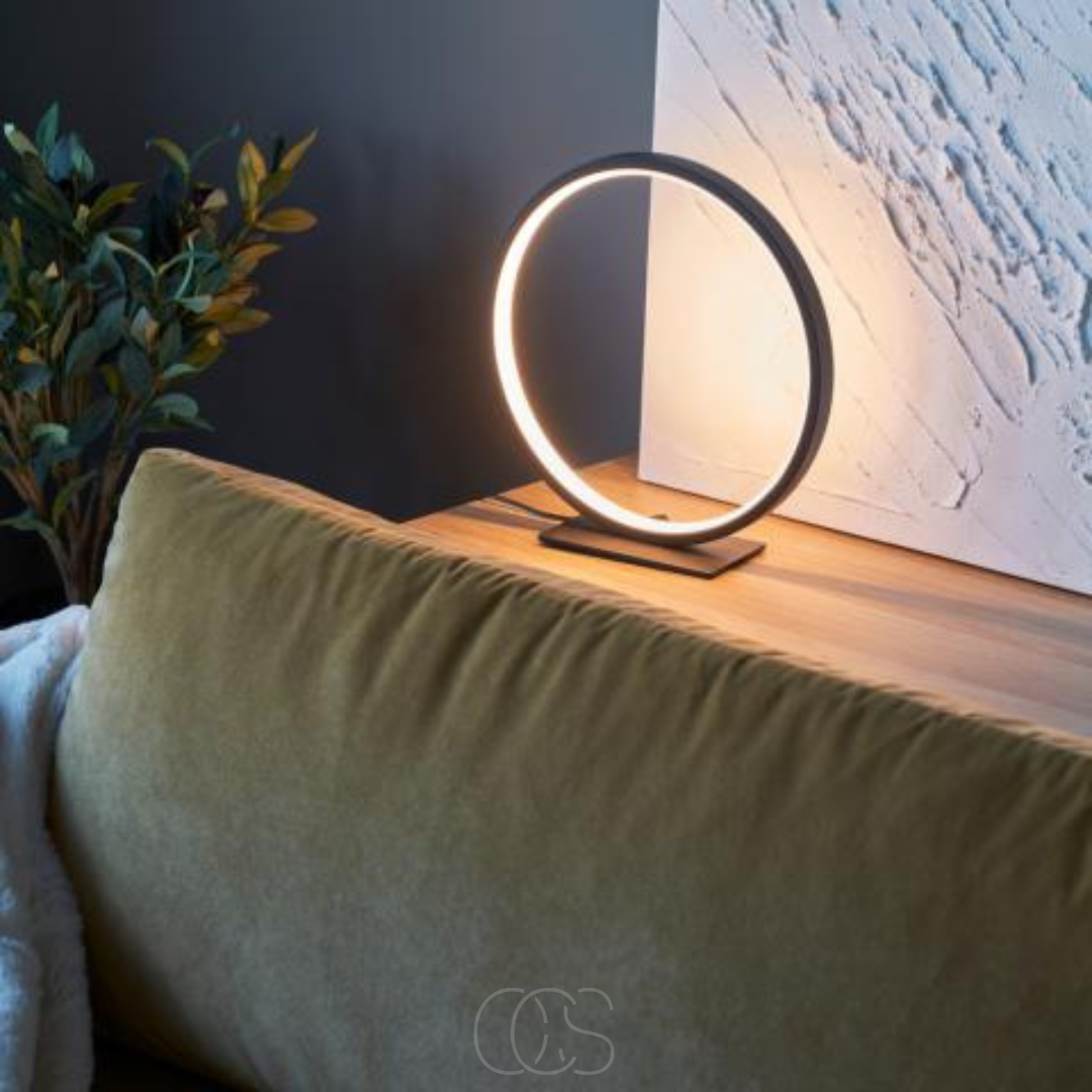 Lereks - LED-Ring-Tischlampe - modernes minimalistisches Design