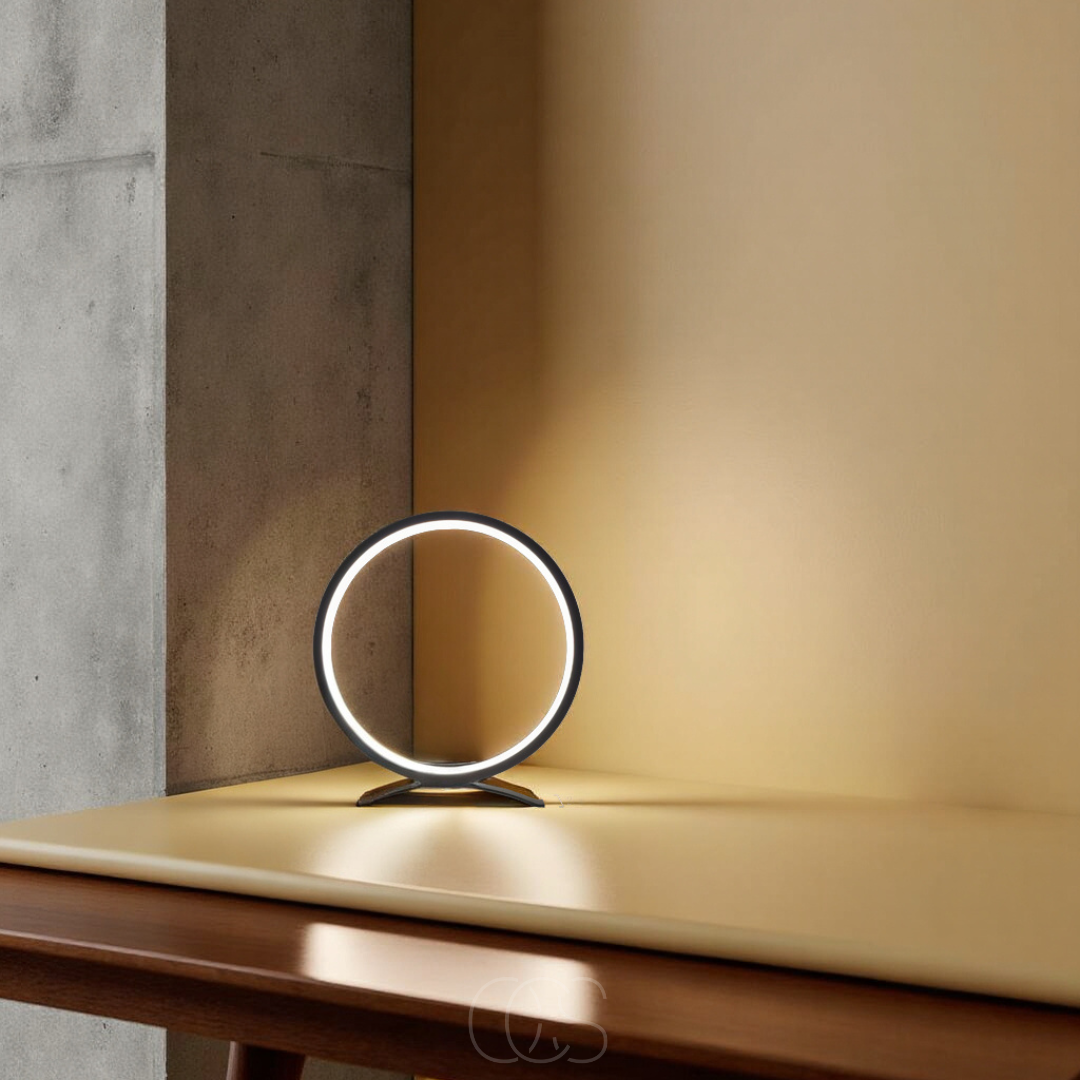 Lereks - LED-Ring-Tischlampe - modernes minimalistisches Design