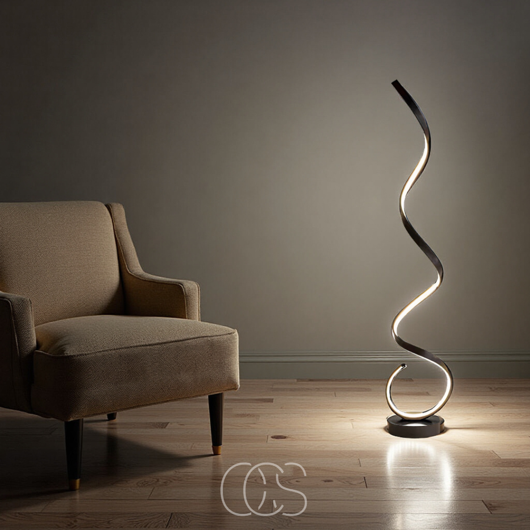 Lereks - LED Spiral Stehlampe dimmbar