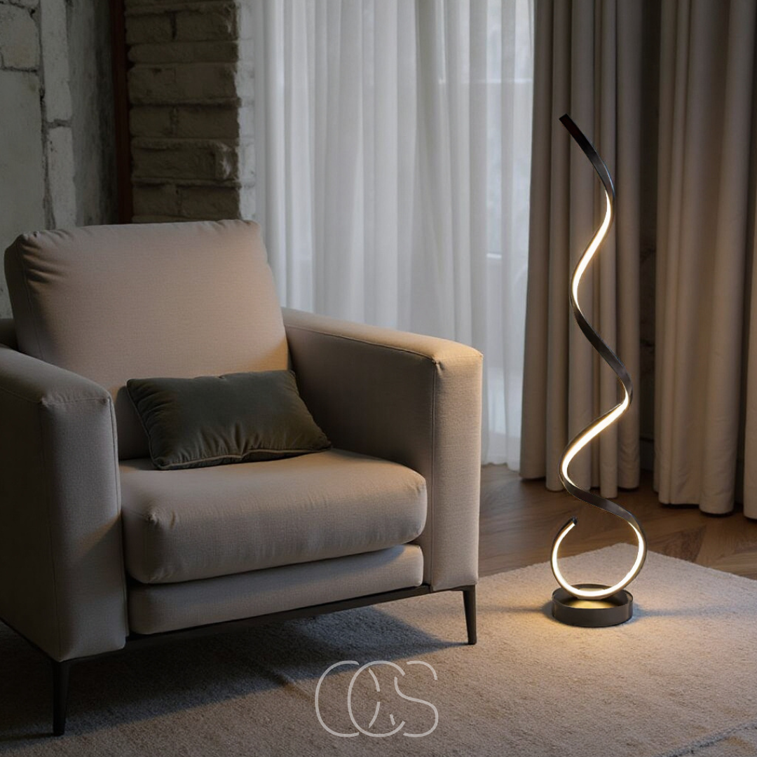 Lereks - LED Spiral Stehlampe dimmbar