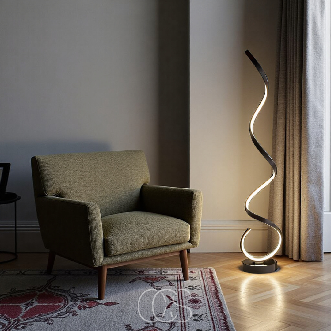 Lereks - LED Spiral Stehlampe dimmbar
