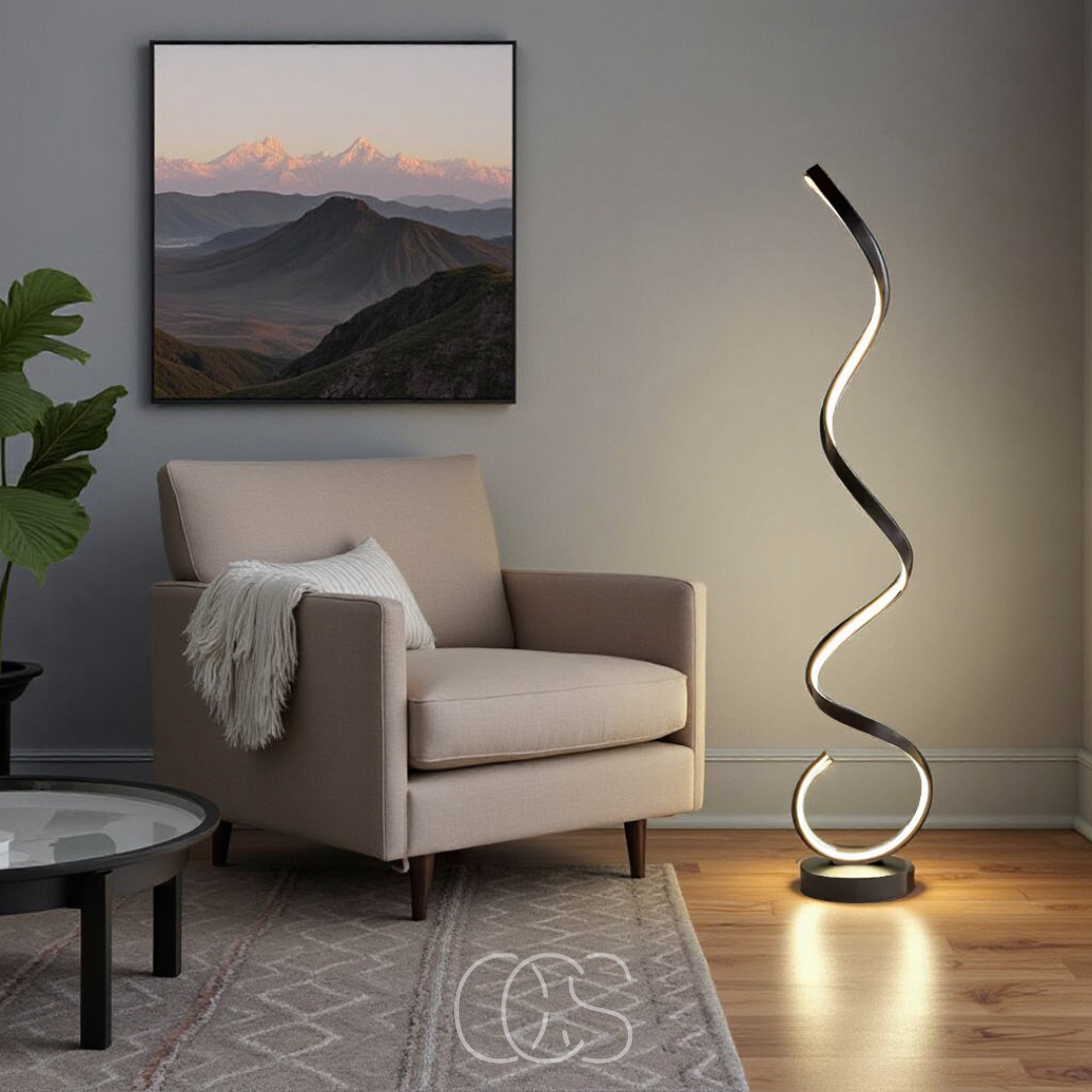 Lereks - LED Spiral Floor Lamp Dimmable