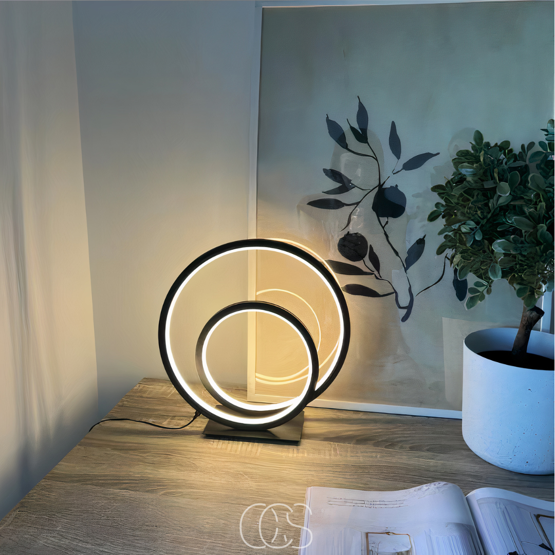 Lereks - LED Tischlampe Doppelring