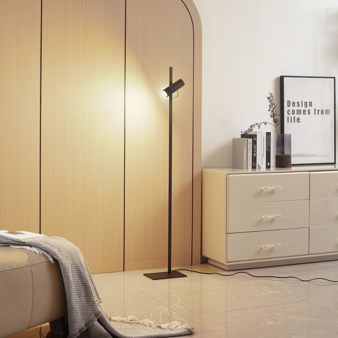 Lereks - LED Stehlampe mit Spotlicht - Leselampe