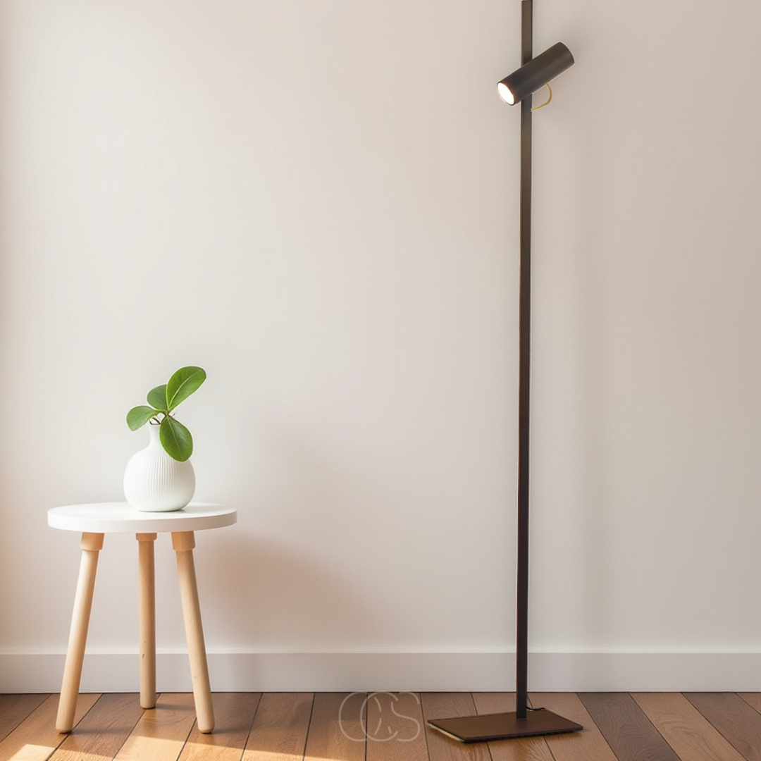 Lereks - LED Stehlampe mit Spotlicht - Leselampe