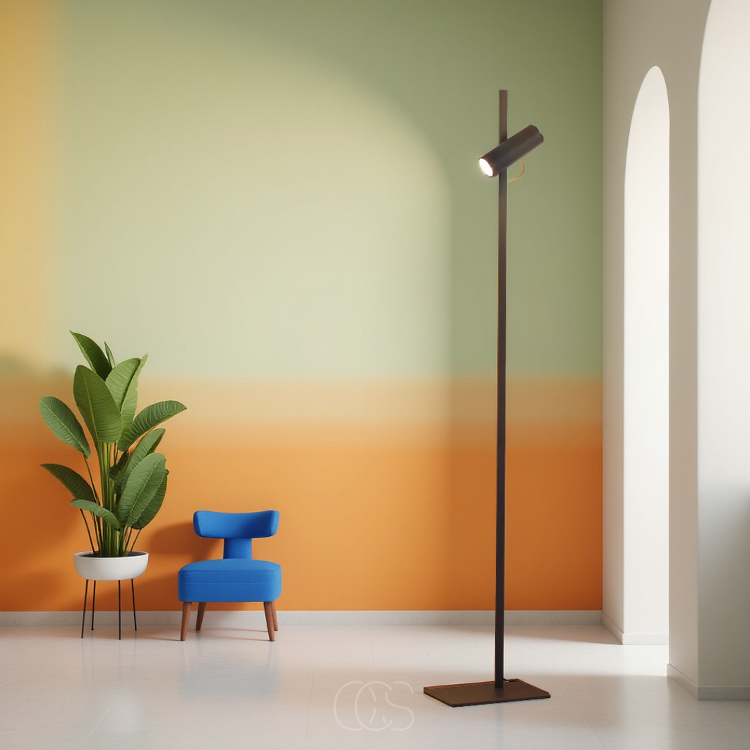 Lereks - LED Stehlampe mit Spotlicht - Leselampe