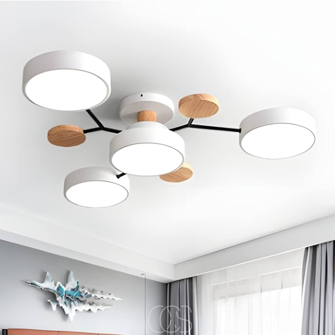 Lereks - Macaron Metall LED Deckenlampe - Dimmbar 3-Farben