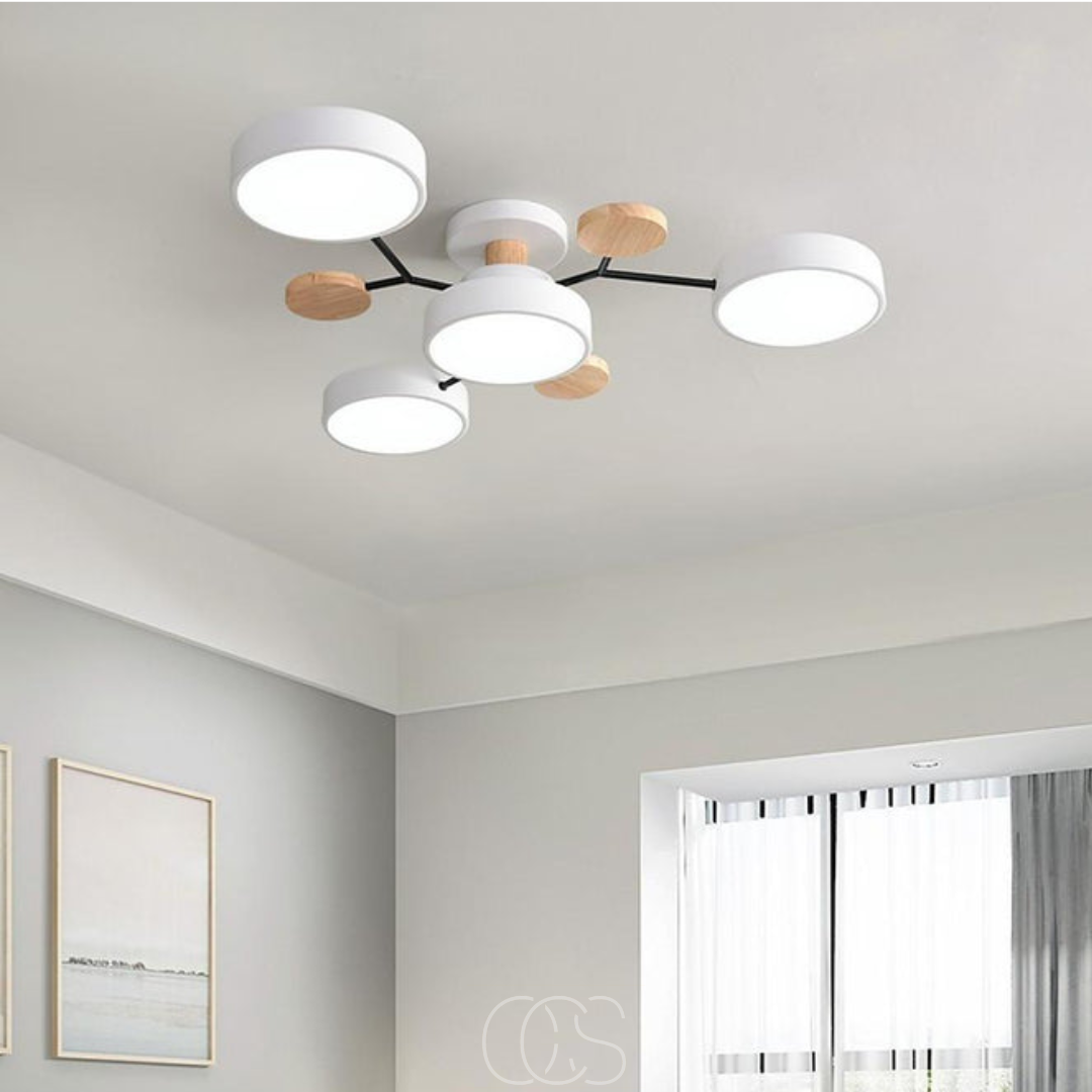 Lereks - Macaron Metall LED Deckenlampe - Dimmbar 3-Farben