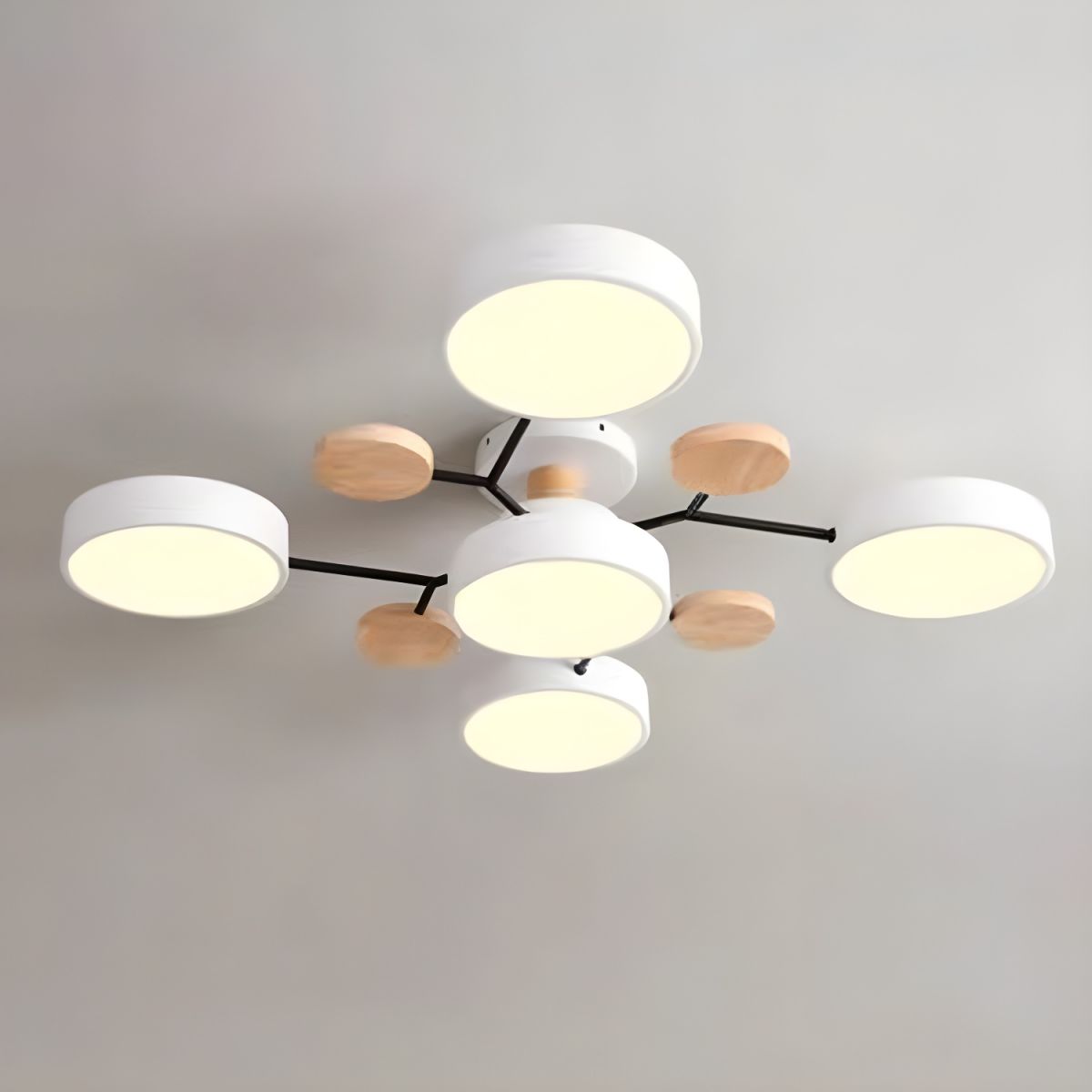 Lereks - Macaron Metall LED Deckenlampe - Dimmbar 3-Farben