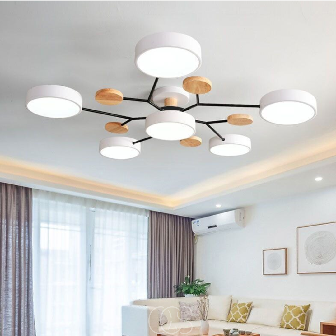 Lereks - Macaron Metall LED Deckenlampe - Dimmbar 3-Farben