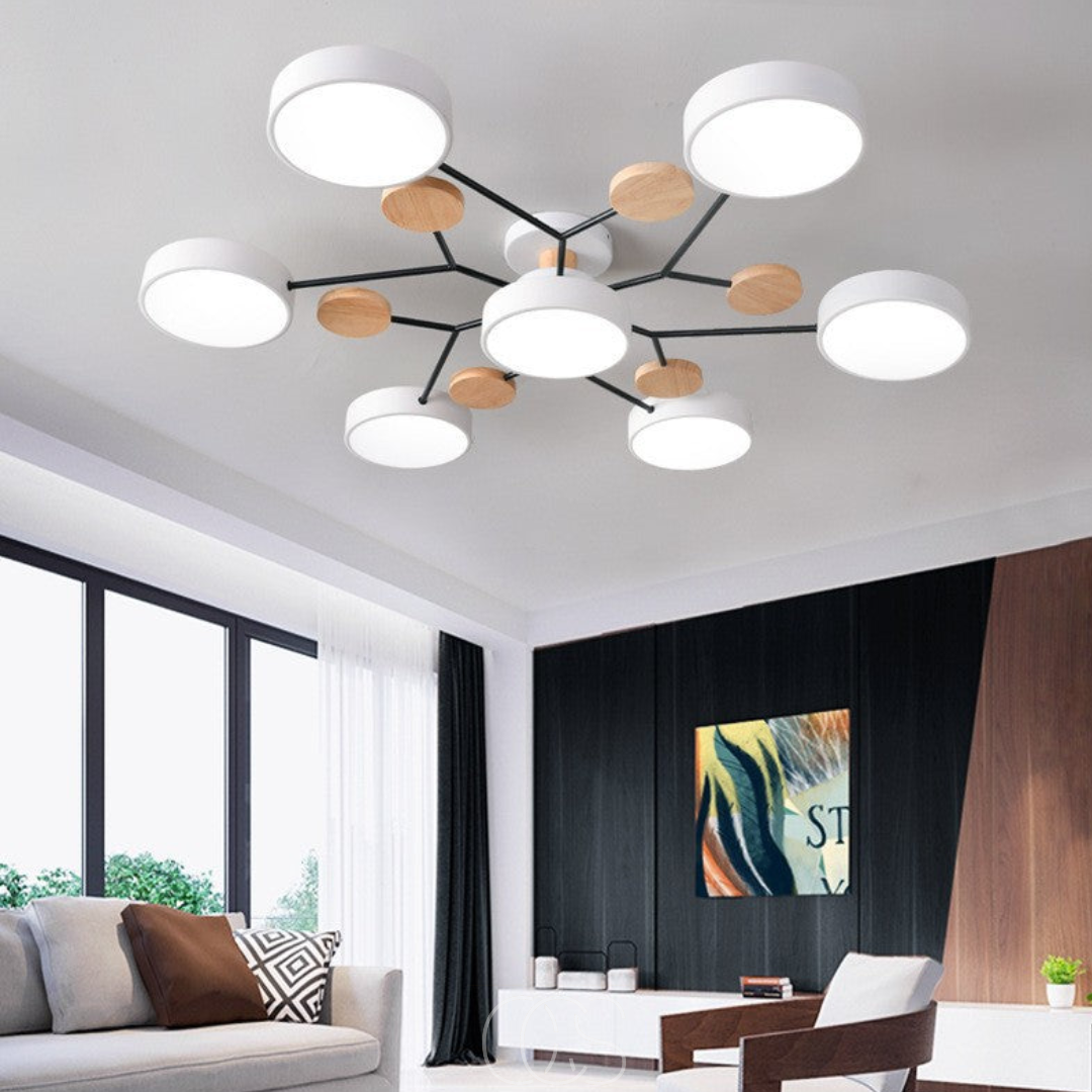 Lereks - Macaron Metall LED Deckenlampe - Dimmbar 3-Farben