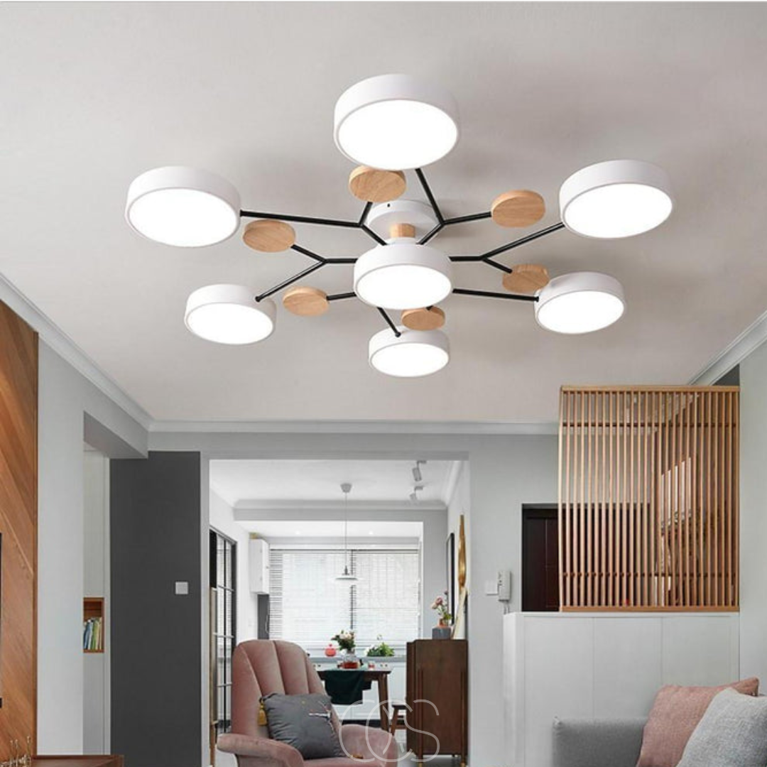 Lereks - Macaron Metall LED Deckenlampe - Dimmbar 3-Farben