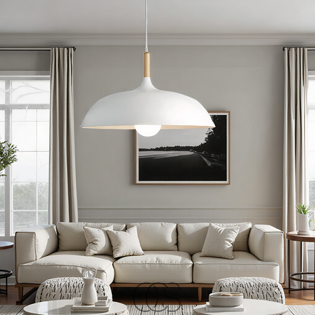 Lereks - Modern Matte Black Ceiling Lamp