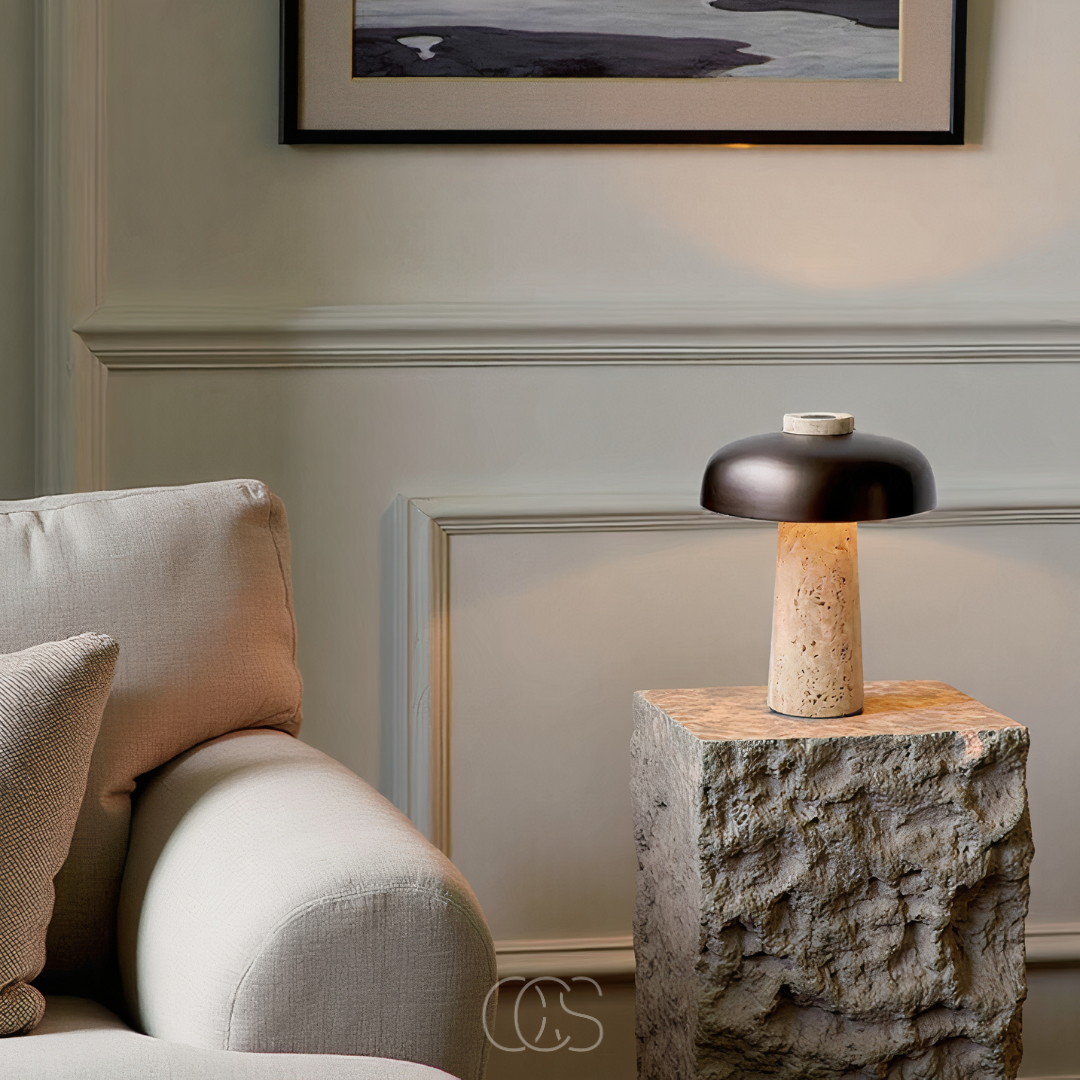 Lereks - Modern Stone Table Lamp
