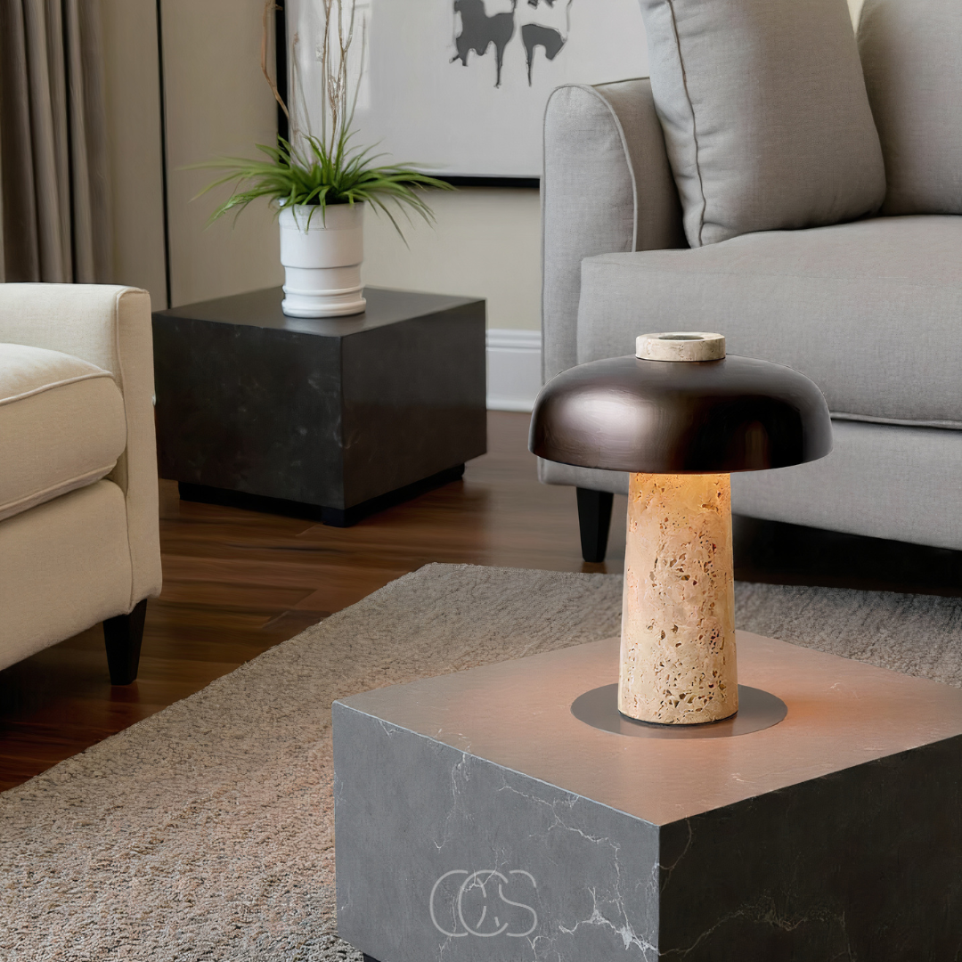 Lereks - Modern Stone Table Lamp