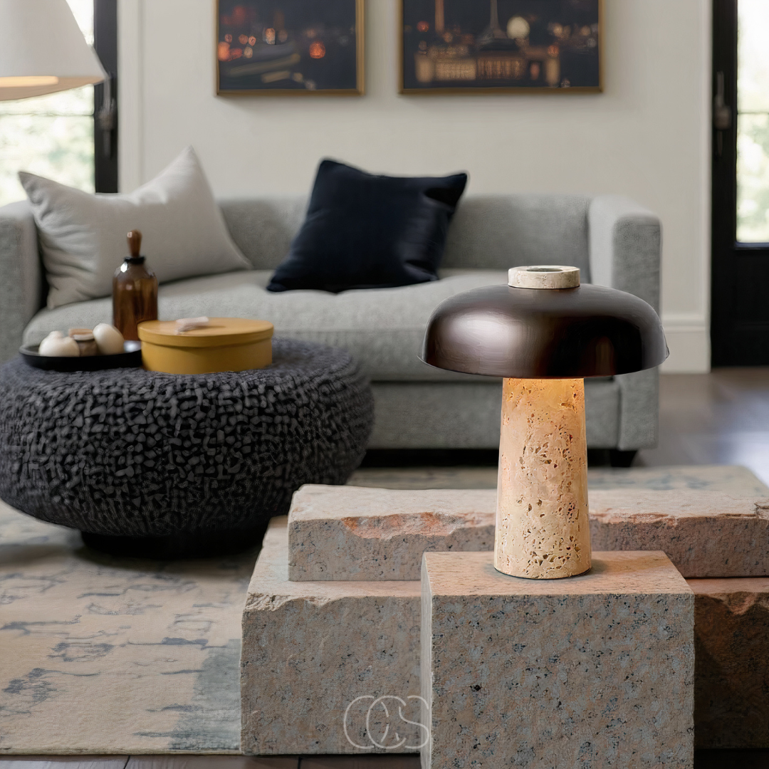 Lereks - Modern Stone Table Lamp