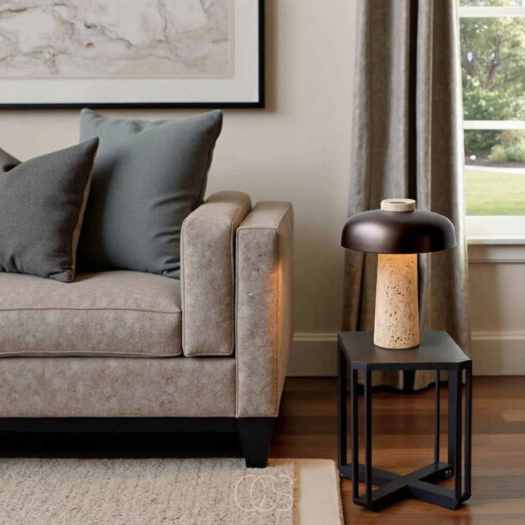 Lereks - Modern Stone Table Lamp