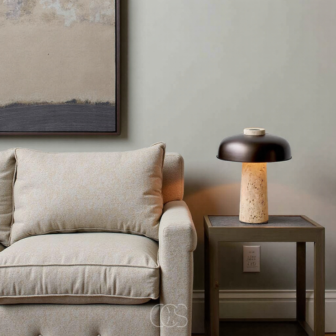 Lereks - Modern Stone Table Lamp