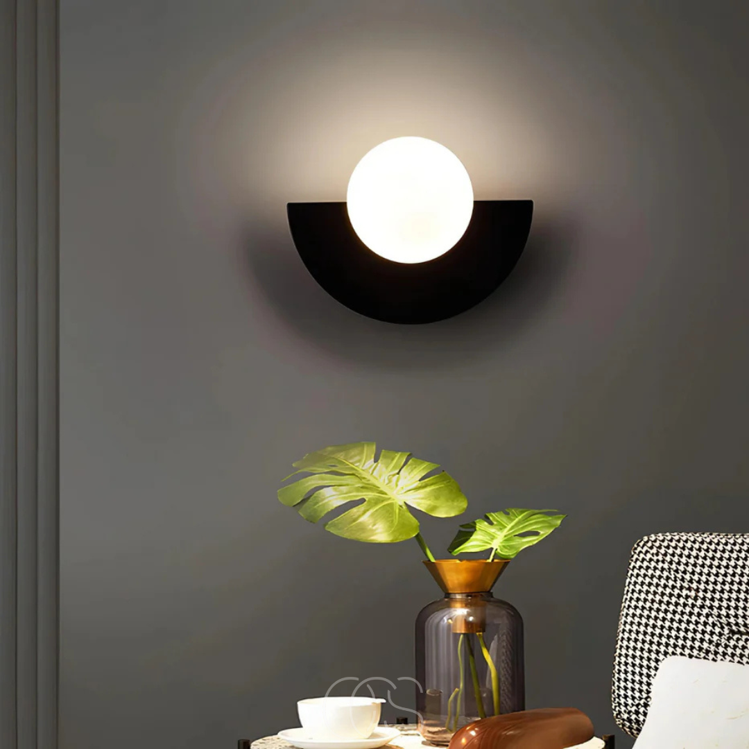 Lereks - Nordic Half-Circular Wall Lamp – Scandinavian Design