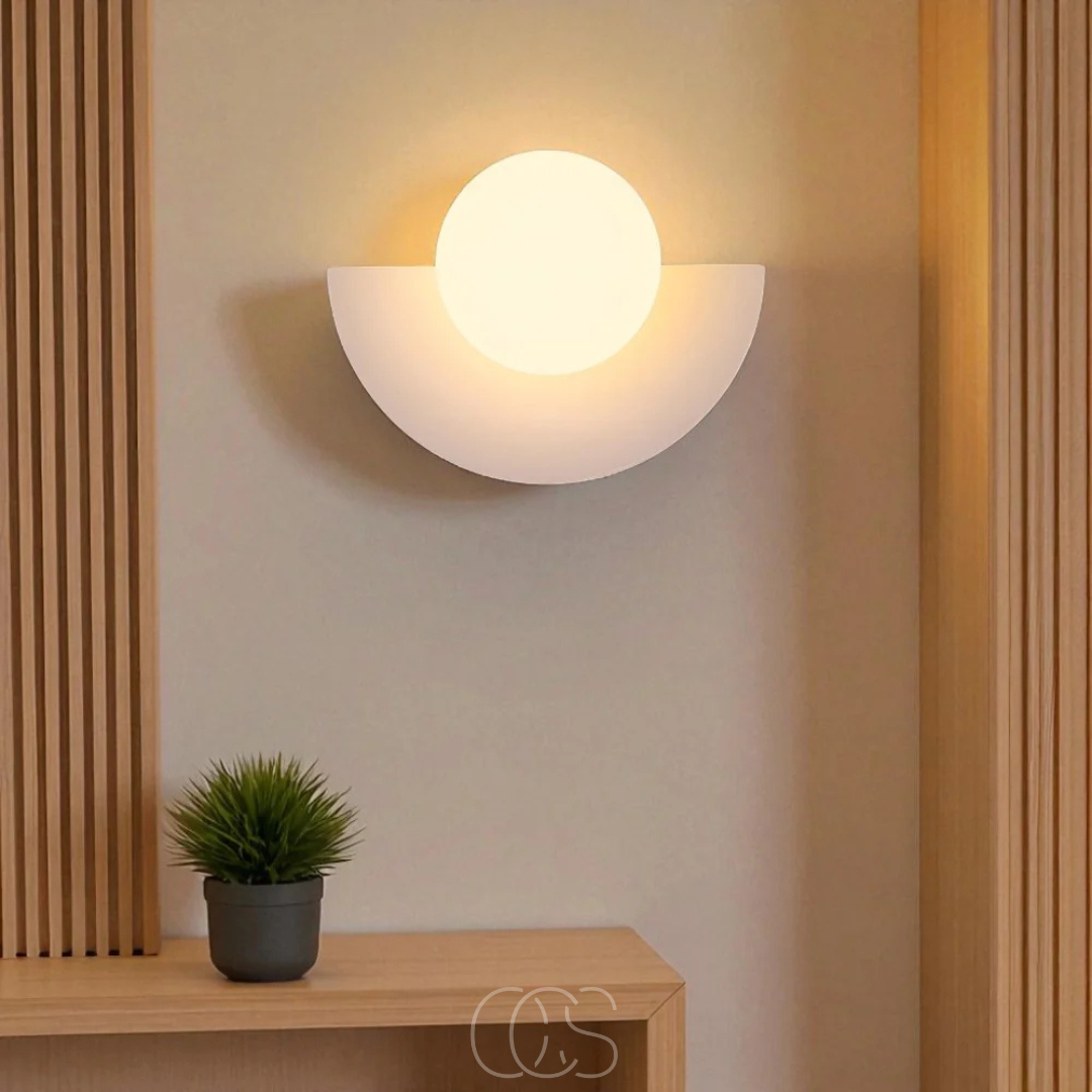 Lereks - Nordic Half-Circular Wall Lamp – Scandinavian Design